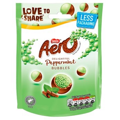 Picture of AERO BUBBLES PEPPERMINT POUCH  BAG 92G